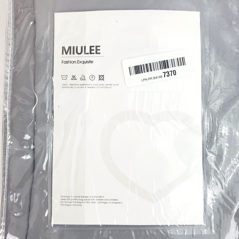 Miulee Curtains Blackout Gray Home Decor 52"X108"X 2 Panels New Stylish Modern